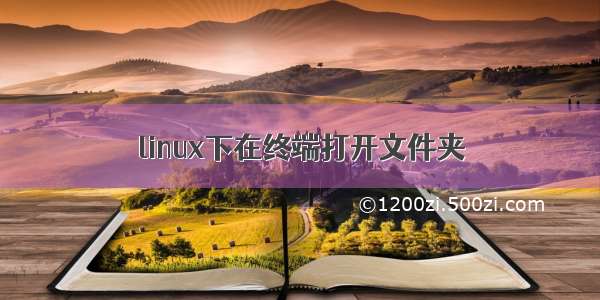 linux下在终端打开文件夹