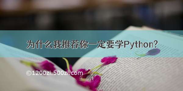 为什么我推荐你一定要学Python?