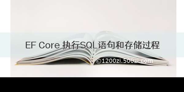 EF Core 执行SQL语句和存储过程