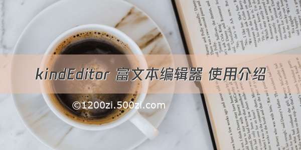 kindEditor 富文本编辑器 使用介绍