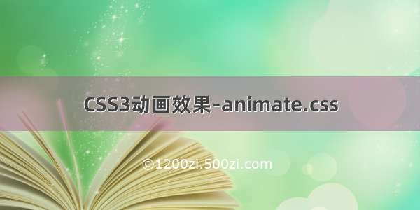 CSS3动画效果-animate.css