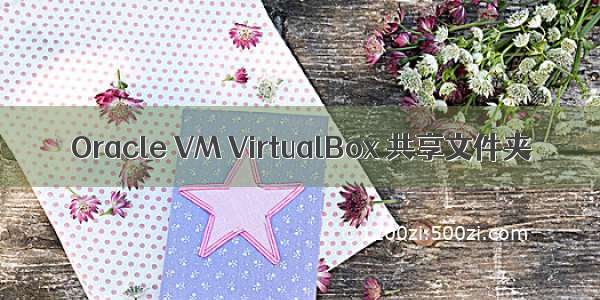 Oracle VM VirtualBox 共享文件夹