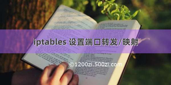 iptables 设置端口转发/映射