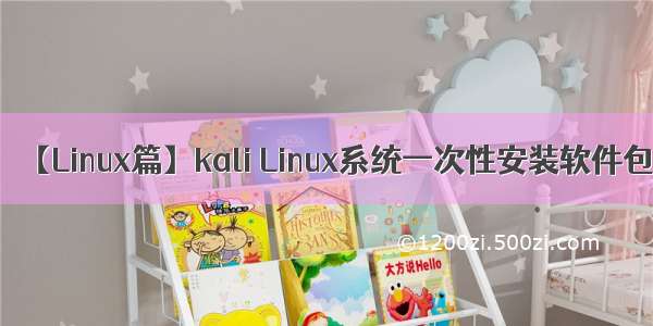 【Linux篇】kali Linux系统一次性安装软件包