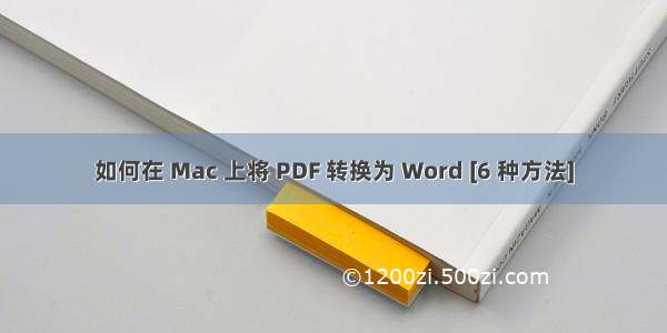 如何在 Mac 上将 PDF 转换为 Word [6 种方法]