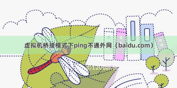 虚拟机桥接模式下ping不通外网（baidu.com）