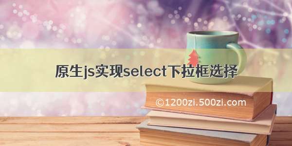 原生js实现select下拉框选择