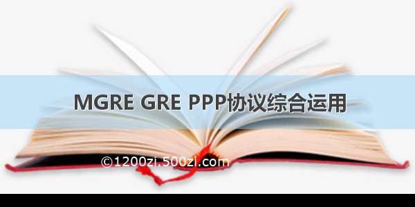 MGRE GRE PPP协议综合运用