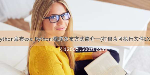 python发布exe_Python:程序发布方式简介一(打包为可执行文件EXE)