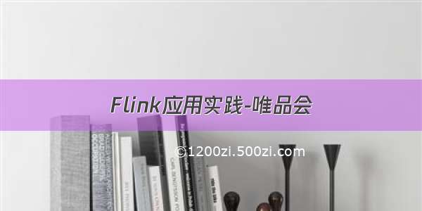 Flink应用实践-唯品会