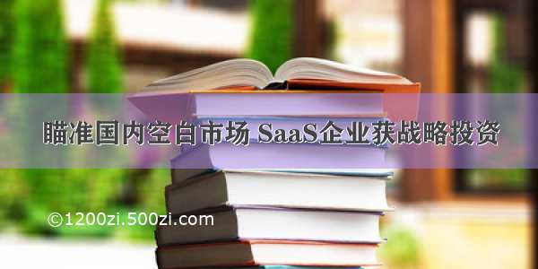 瞄准国内空白市场 SaaS企业获战略投资