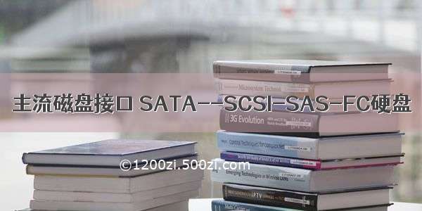 主流磁盘接口 SATA--SCSI-SAS-FC硬盘
