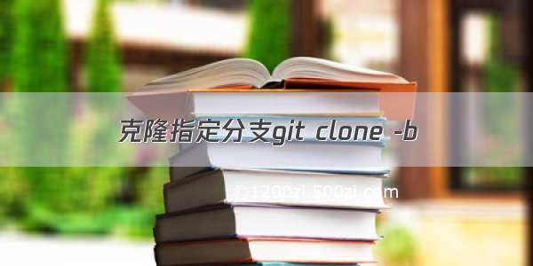 克隆指定分支git clone -b