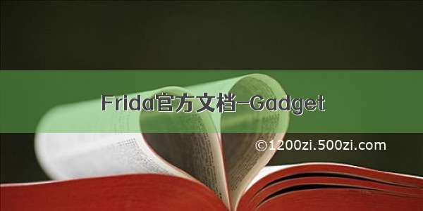 Frida官方文档-Gadget