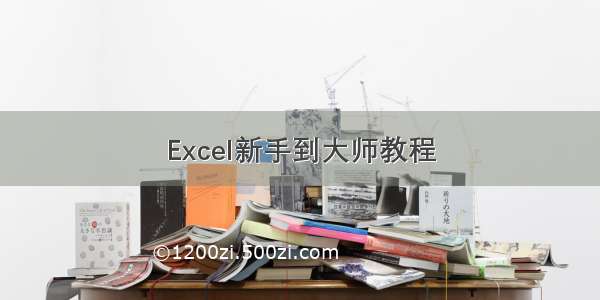 Excel新手到大师教程