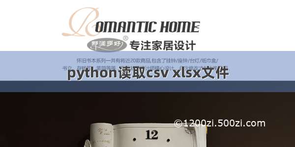 python读取csv xlsx文件