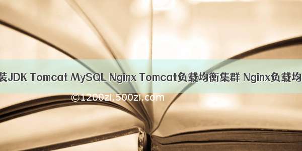 Linux： ------安装JDK Tomcat MySQL Nginx Tomcat负载均衡集群 Nginx负载均衡策略 MSM配置