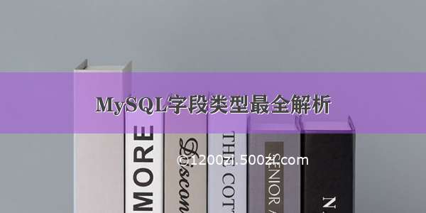 MySQL字段类型最全解析