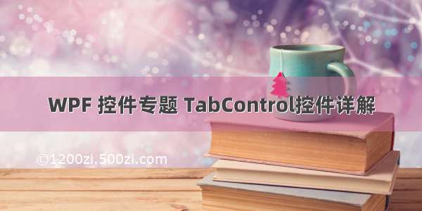 WPF 控件专题 TabControl控件详解