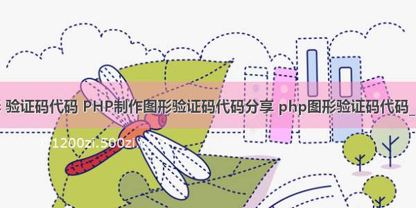 php图形 验证码代码 PHP制作图形验证码代码分享 php图形验证码代码_PHP教程