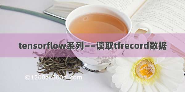 tensorflow系列——读取tfrecord数据