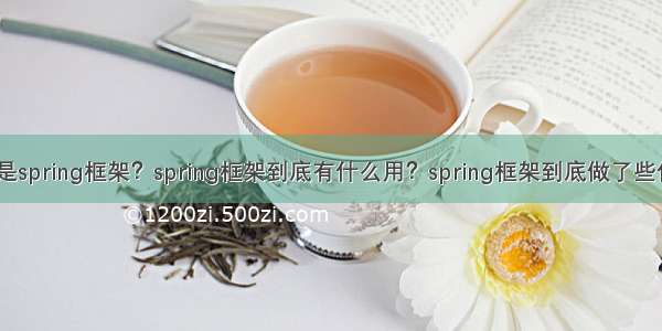 什么是spring框架？spring框架到底有什么用？spring框架到底做了些什么？