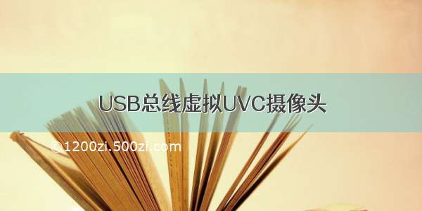 USB总线虚拟UVC摄像头