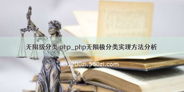 无限级分类 php_php无限极分类实现方法分析