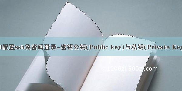 Xshell配置ssh免密码登录-密钥公钥(Public key)与私钥(Private Key)登录