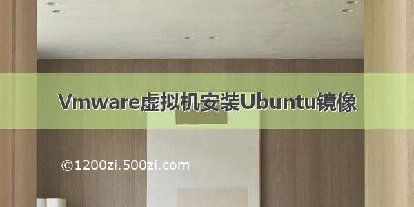 Vmware虚拟机安装Ubuntu镜像