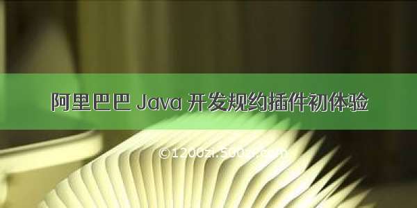 阿里巴巴 Java 开发规约插件初体验