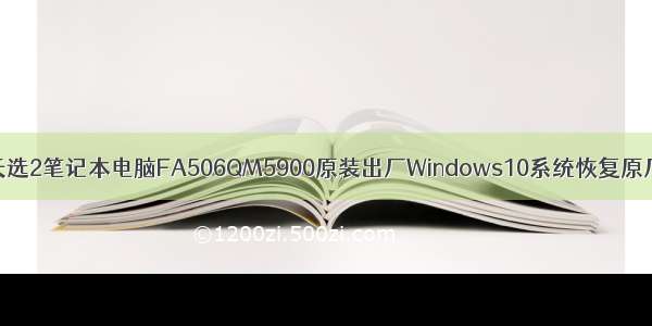 ASUS华硕天选2笔记本电脑FA506QM5900原装出厂Windows10系统恢复原厂OEM系统