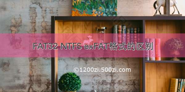 FAT32 NTFS exFAT格式的区别