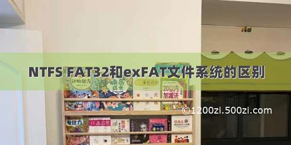 NTFS FAT32和exFAT文件系统的区别