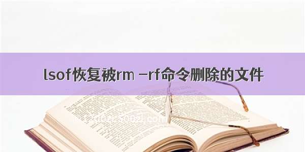 lsof恢复被rm -rf命令删除的文件