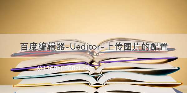 百度编辑器-Ueditor-上传图片的配置