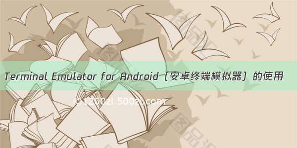 Terminal Emulator for Android（安卓终端模拟器）的使用