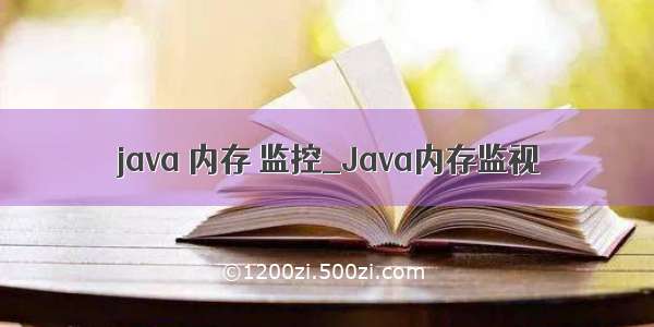 java 内存 监控_Java内存监视