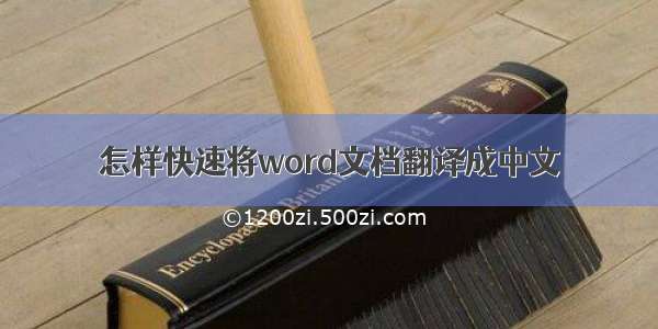 怎样快速将word文档翻译成中文