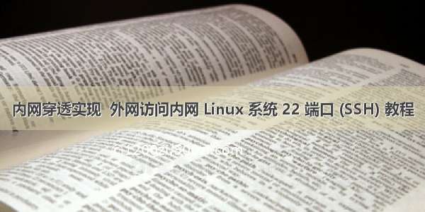 内网穿透实现  外网访问内网 Linux 系统 22 端口 (SSH) 教程