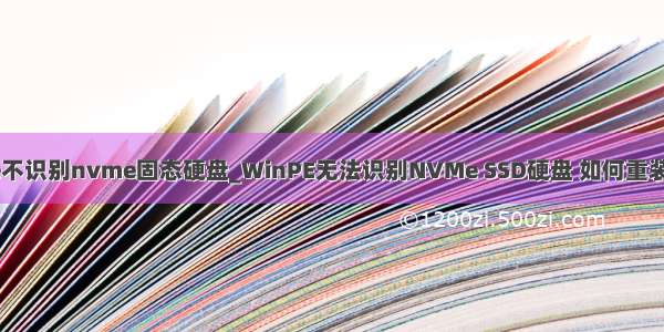 微pe不识别nvme固态硬盘_WinPE无法识别NVMe SSD硬盘 如何重装系统