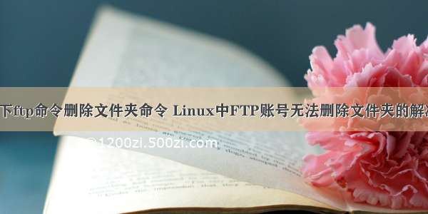 linux下ftp命令删除文件夹命令 Linux中FTP账号无法删除文件夹的解决方案