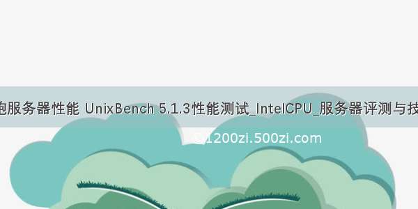 unixbench跑服务器性能 UnixBench 5.1.3性能测试_IntelCPU_服务器评测与技术-中关村...