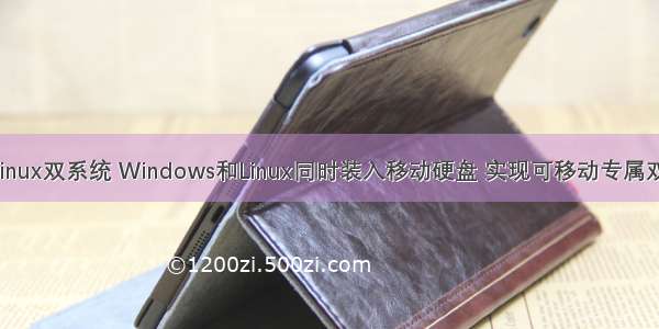 wtg linux双系统 Windows和Linux同时装入移动硬盘 实现可移动专属双系统