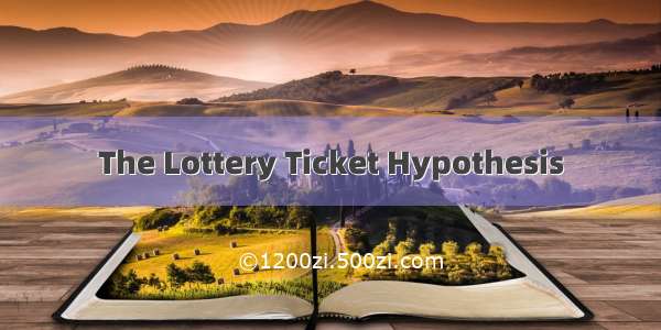 The Lottery Ticket Hypothesis