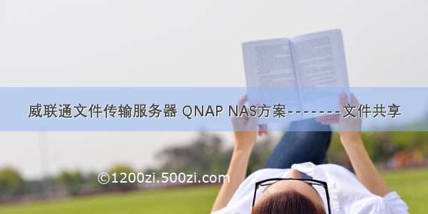 威联通文件传输服务器 QNAP NAS方案-------文件共享