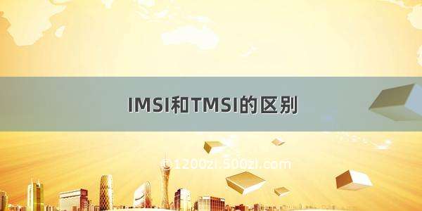 IMSI和TMSI的区别