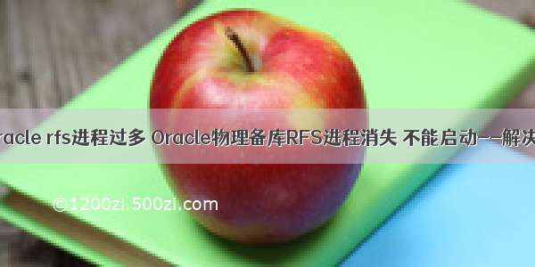 oracle rfs进程过多 Oracle物理备库RFS进程消失 不能启动--解决