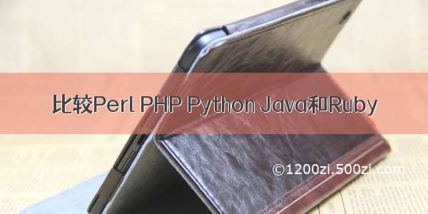 比较Perl PHP Python Java和Ruby