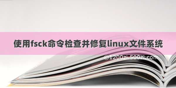 使用fsck命令检查并修复linux文件系统